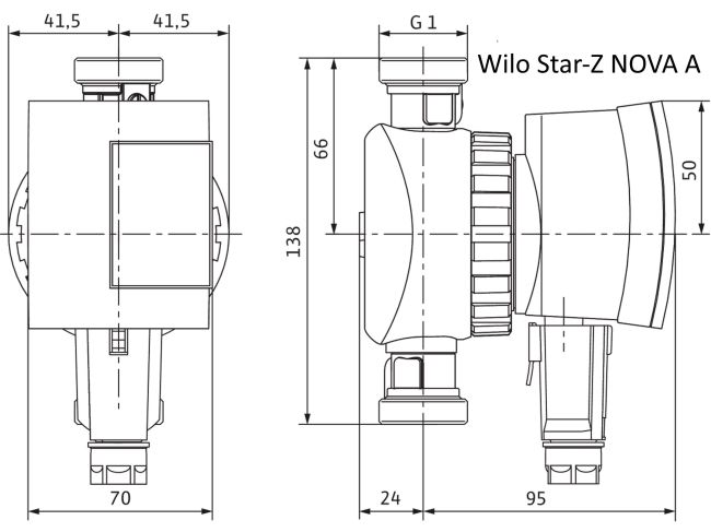 Циркуляционный насос Wilo Star-Z NOVA A EM заказать в «Климат Технологии» Киев Украина
