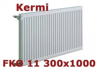 Радиатор отопления Kermi FKO 11 300x1000 (боковое подключение) заказать в «Климат Технологии» Киев Украина