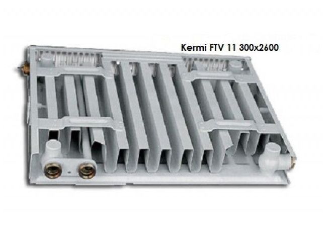 Радіатор опалення Kermi FTV (FKV) 11 300x2600 (нижнє підключення) Kermi замовити в «Клімат Технології» Київ Україна