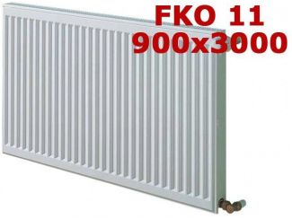 Радиатор отопления Kermi FKO 11 900x3000 (боковое подключение) заказать в «Климат Технологии» Киев Украина