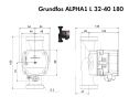 Насос циркуляционный Grundfos ALPHA1 L 32-40 180 (99160587) заказать в «Климат Технологии» Киев Украина