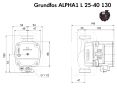 Насос циркуляційний Grundfos ALPHA1 L 25-40 130 (99160578) замовити в «Клімат Технології» Київ Україна