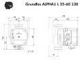Насос циркуляционный Grundfos ALPHA1 L 25-60 130 (99160583) заказать в «Климат Технологии» Киев Украина