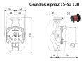 Циркуляційний насос Grundfos Alpha2 15-60 130 (99411114) замовити в «Клімат Технології» Київ Україна