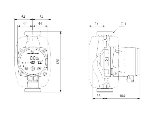 Циркуляційний насос Grundfos ALPHA2 15-80 130 98676765 замовити в «Клімат Технології» Київ Україна