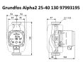 Циркуляционный насос Grundfos Alpha2 25-40 130 (99411143) заказать в «Климат Технологии» Киев Украина