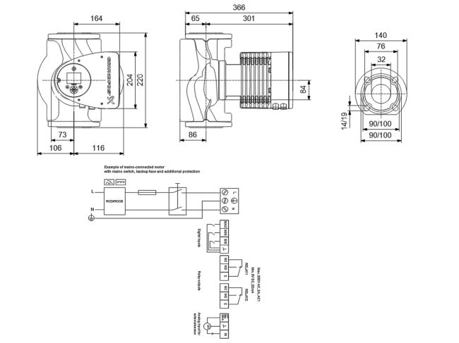 Регулируемый циркуляционный насос GRUNDFOS MAGNA3 32-120 F 220 97924259 заказать в «Климат Технологии» Киев Украина