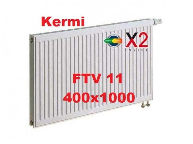Радиатор отопления Kermi FTV (FKV) 11 400x1000 (нижнее подключение) Kermi заказать в «Климат Технологии» Киев Украина