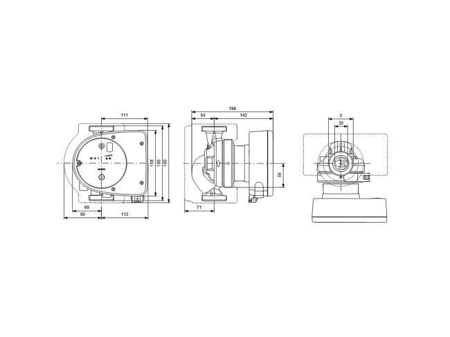 Регульований циркуляційний насос GRUNDFOS MAGNA1 32-80 180 99221235 замовити в «Клімат Технології» Київ Україна