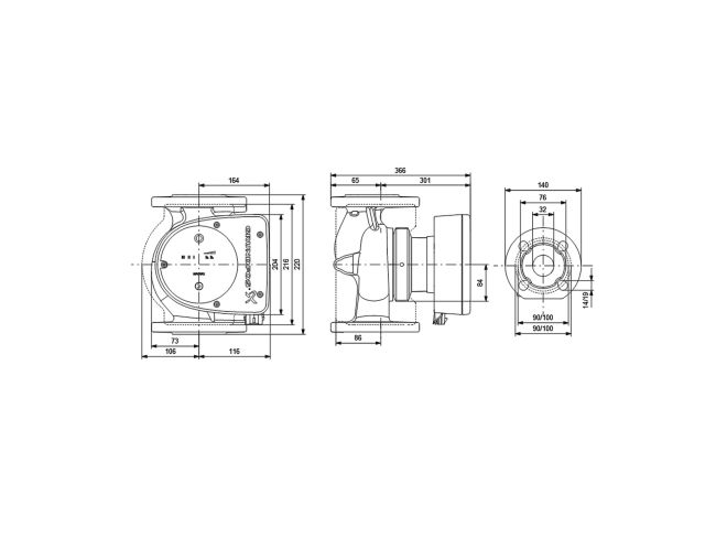 Регульований циркуляційний насос GRUNDFOS MAGNA1 32-120 F 220 99221285 замовити в «Клімат Технології» Київ Україна