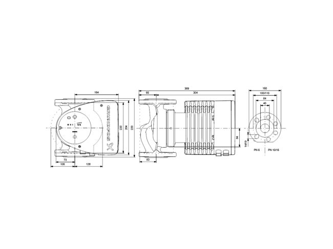 Регулируемый циркуляционный насос GRUNDFOS MAGNA1 40-100 F 220 99221304 заказать в «Климат Технологии» Киев Украина
