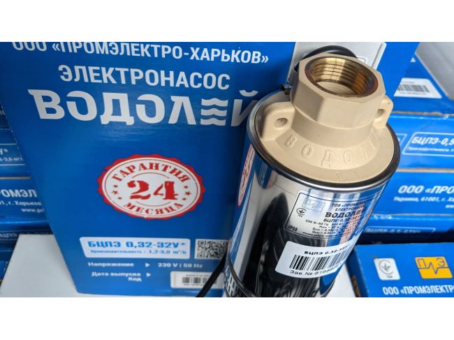 Водолій БЦПЕ 0,32-32У d 105мм кабель 32м замовити в «Клімат Технології» Київ Україна
