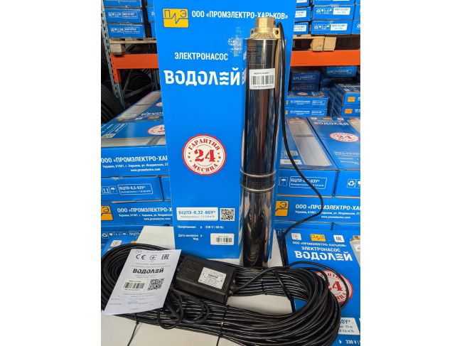 Водолей БЦПЭ 0,32-80У d 105мм кабель 80м заказать в «Климат Технологии» Киев Украина