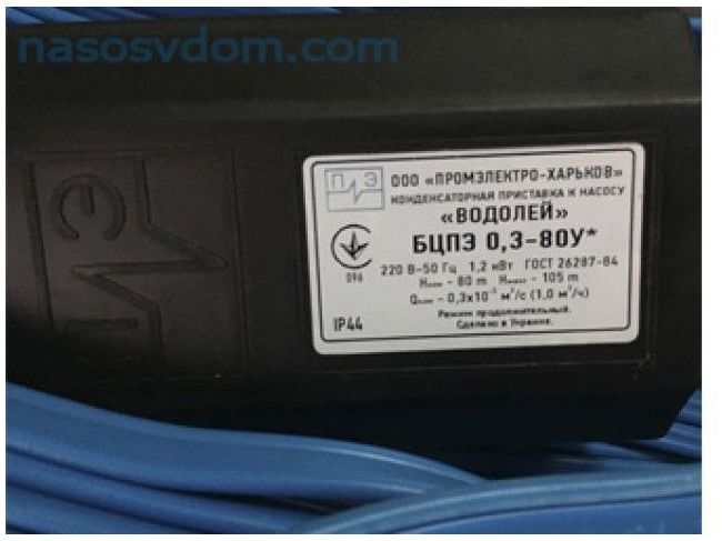 Водолій БЦПЕ 0,3-80У d 84мм кабель 80м замовити в «Клімат Технології» Київ Україна