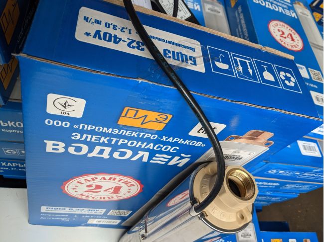 Водолій БЦПЕ 0,32-40У d 105мм кабель 25м замовити в «Клімат Технології» Київ Україна