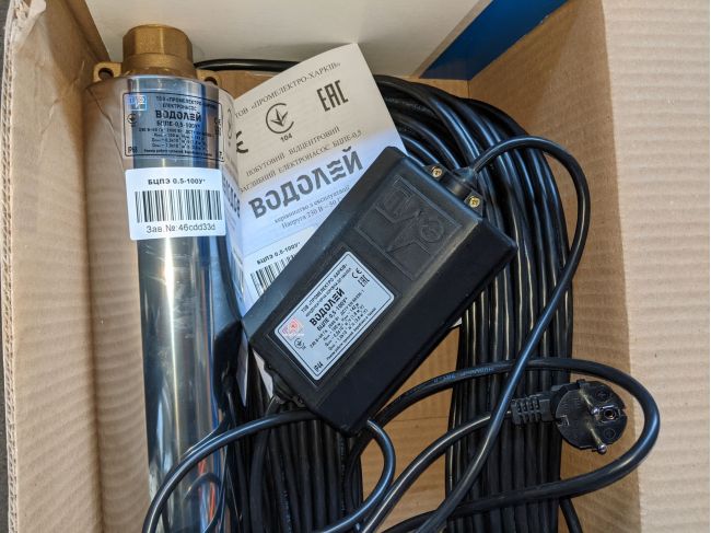 Водолій БЦПЕ 0,5-100У d 105мм кабель 80м замовити в «Клімат Технології» Київ Україна