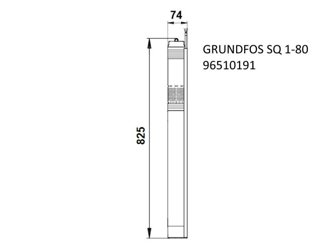 Насос для скважины Grundfos SQ 1-80 1,15 кВт 96510191 заказать в «Климат Технологии» Киев Украина