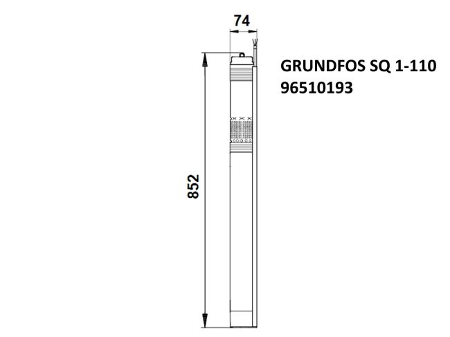 Насос для скважины Grundfos SQ 1-110 1,15 кВт 96510193 заказать в «Климат Технологии» Киев Украина