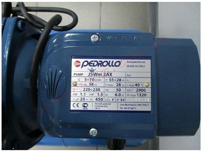 Насосная станция Pedrollo JSWm 2AX/50 CL заказать в «Климат Технологии» Киев Украина