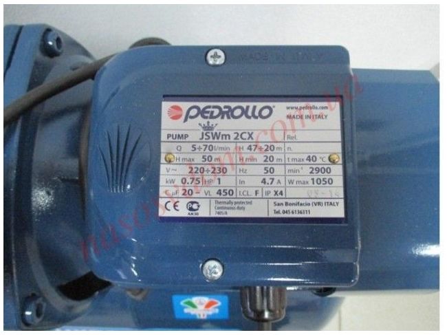 Насосна станція Pedrollo JSWm 2CX/24 CL замовити в «Клімат Технології» Київ Україна