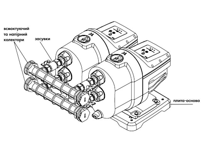 Комплект для сдвоенной системы Grundfos Scala1 99725165 заказать в «Климат Технологии» Киев Украина