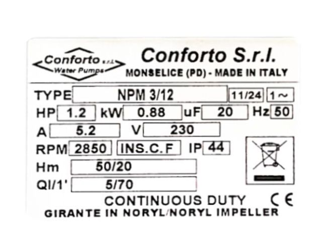 Насосна станція автоматичного водопостачання Conforto BS NPM 3/12 -Compact замовити в «Клімат Технології» Київ Україна