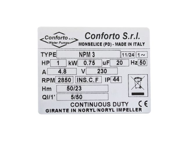 Насосна станція водопостачання Conforto BS NPM 3 - 24 замовити в «Клімат Технології» Київ Україна