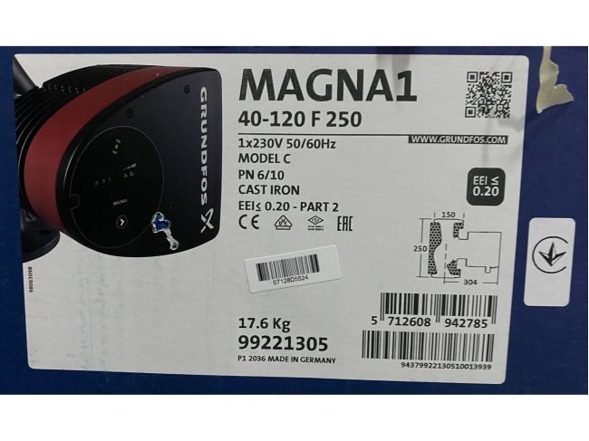 Регульований циркуляційний насос GRUNDFOS MAGNA1 40-120 F 220 99221305 замовити в «Клімат Технології» Київ Україна