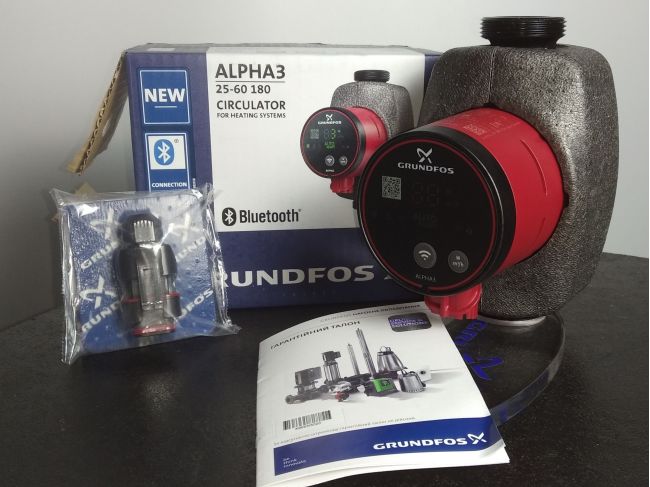 Насос циркуляційний Grundfos ALPHA3 25-60 180 (99371959) замовити в «Клімат Технології» Київ Україна