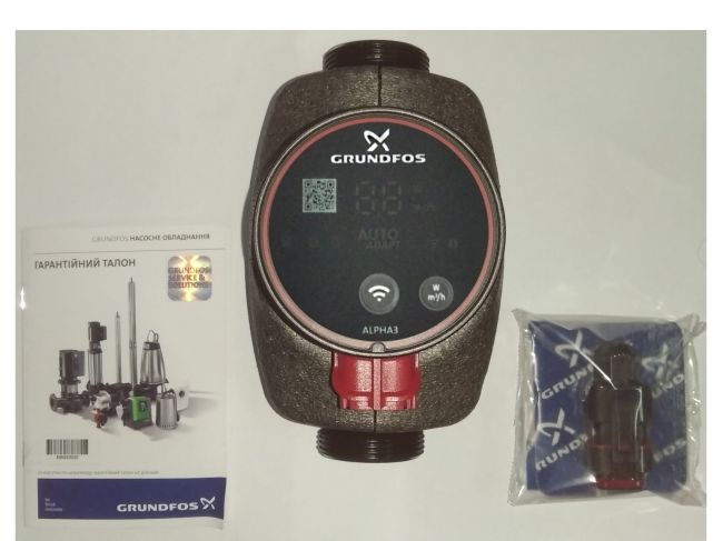 Насос циркуляційний Grundfos ALPHA3 25-40 180 (99371956) замовити в «Клімат Технології» Київ Україна