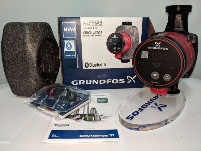 Насос циркуляційний Grundfos ALPHA3 25-40 180 (99371956) замовити в «Клімат Технології» Київ Україна