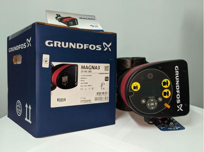 Регулируемый циркуляционный насос GRUNDFOS MAGNA3 25-60 180 PN10 97924245 заказать в «Климат Технологии» Киев Украина