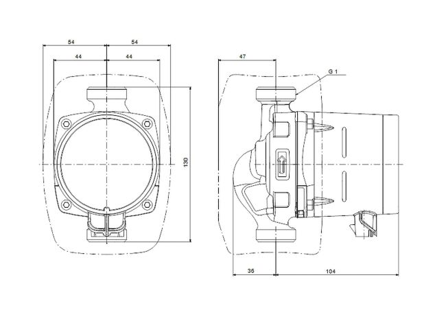 Насос циркуляционный Grundfos ALPHA1 15-80 130 (99199595) заказать в «Климат Технологии» Киев Украина
