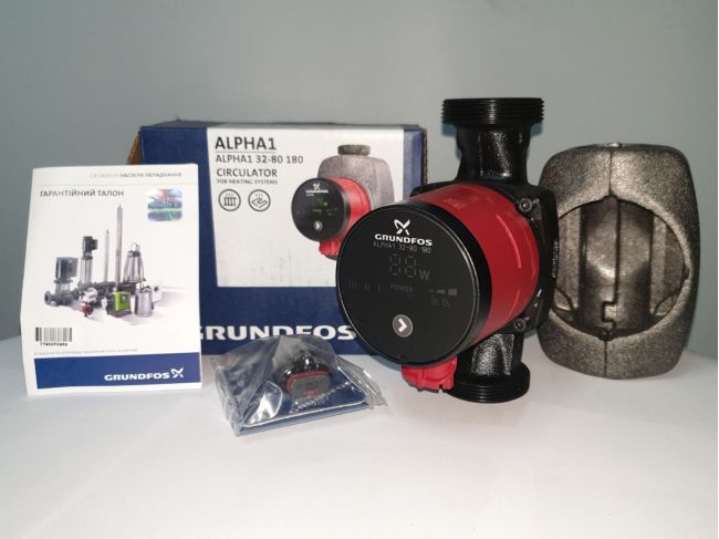 Насос циркуляционный Grundfos ALPHA1 32-80 180 (99199597) заказать в «Климат Технологии» Киев Украина