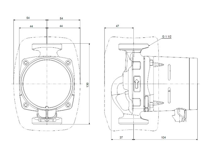 Насос циркуляційний Grundfos ALPHA1 25-80 N 130 (99199590) замовити в «Клімат Технології» Київ Україна