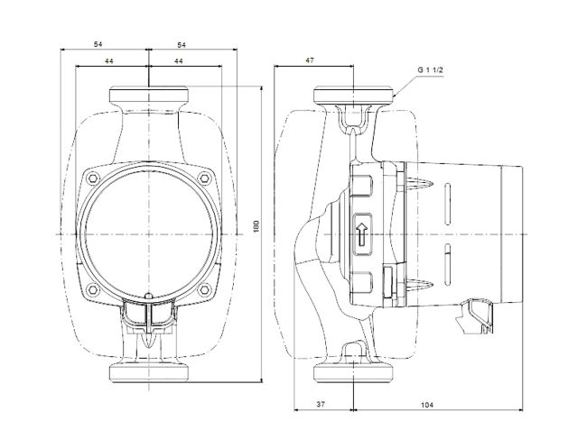 Насос циркуляционный Grundfos ALPHA1 25-40 N 180 (99199591) заказать в «Климат Технологии» Киев Украина
