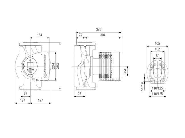 Регульований циркуляційний насос GRUNDFOS MAGNA3 50-150 F 280 97924285 замовити в «Клімат Технології» Київ Україна
