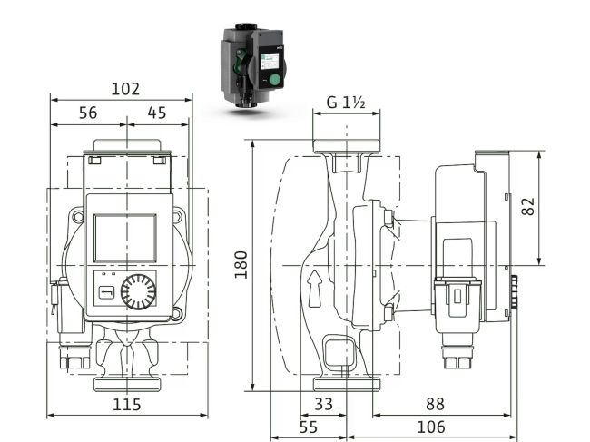 Насос циркуляционный Wilo Stratos PICO 30/0,5-8 4244401 заказать в «Климат Технологии» Киев Украина