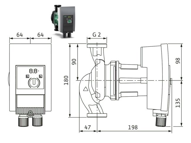 Насос циркуляційний Wilo Yonos MAXO 30/0,5-7 2120642 замовити в «Клімат Технології» Київ Україна