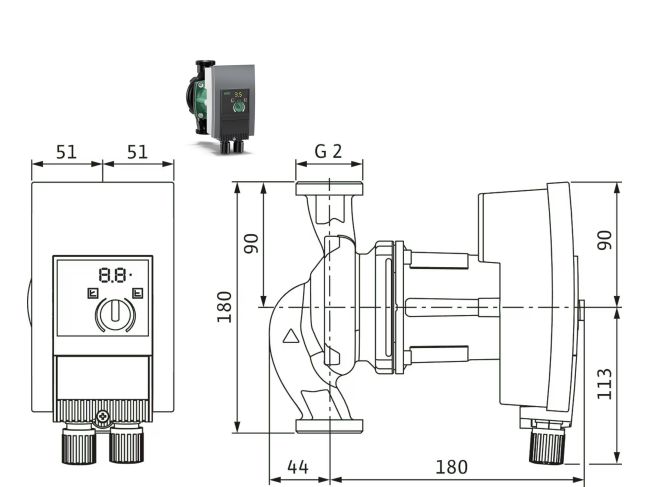 Насос циркуляционный Wilo Yonos MAXO 30/0,5-10 2120643 заказать в «Климат Технологии» Киев Украина
