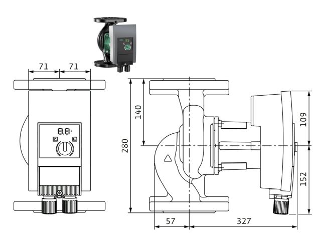 Насос циркуляционный Wilo Yonos MAXO 65/0,5-9 2120653 заказать в «Климат Технологии» Киев Украина