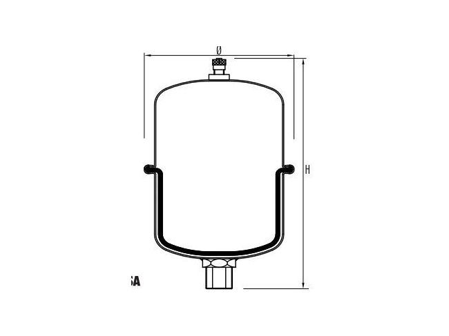 Компенсатор гидроудара для систем водоснабжения и отопления Aquasystem WSA050 заказать в «Климат Технологии» Киев Украина