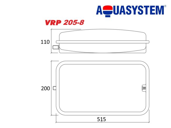 Бак розширювальний для опалення Aquasystem VRP 205-8 замовити в «Клімат Технології» Київ Україна