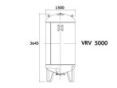Бак расширительный для отопления Aquasystem VRV 5000 с ножками заказать в «Климат Технологии» Киев Украина