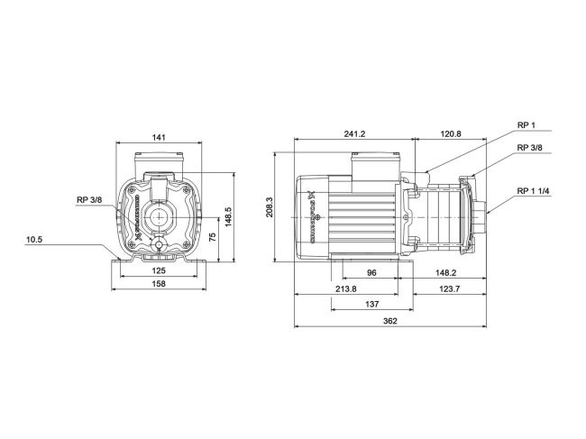 Багатоступінчастий насос Grundfos CM5-4 97516570 замовити в «Клімат Технології» Київ Україна