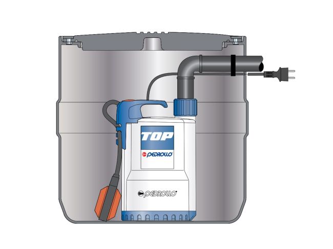 Каналізаційна насосна станція Pedrollo SAR 40 TOP 2 KSF04TOP12A1 замовити в «Клімат Технології» Київ Україна