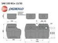 Каналізаційна насосна станція Pedrollo SAR 550 BCm 15/50 KSF55SGM82 замовити в «Клімат Технології» Київ Україна