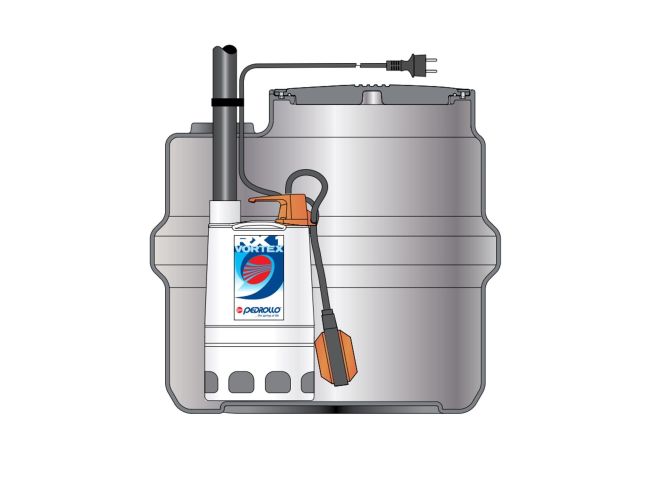 Каналізаційна насосна станція Pedrollo SAR 100 TOP 2 VORTEX KSF10TOPV12A1U замовити в «Клімат Технології» Київ Україна