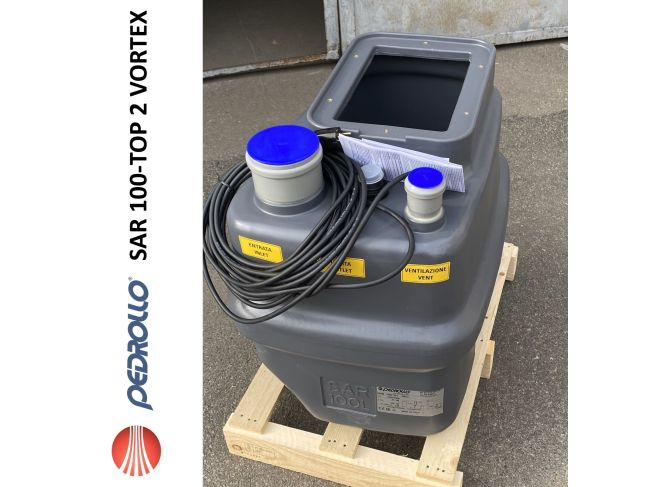 Каналізаційна насосна станція Pedrollo SAR 100 TOP 2 VORTEX KSF10TOPV12A1U замовити в «Клімат Технології» Київ Україна