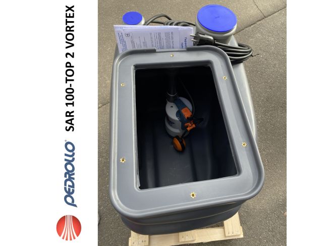 Канализационная насосная станция Pedrollo SAR 100 TOP 2 VORTEX KSF10TOPV12A1U заказать в «Климат Технологии» Киев Украина